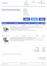 Vzor cenovej ponuky